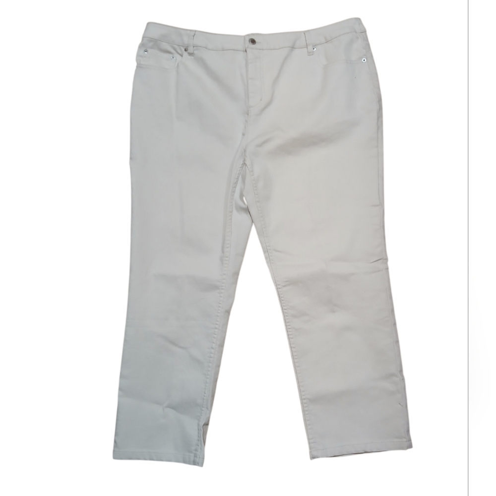 Liz Claiborne Women's Size 20W Cream Trousers - Picture 1 of 7